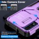 thumbnail image 2 of Funda Armada para Motorola Moto G Play 2023 con Tapa Deslizante y Soporte Magnético Giratorio Morado, 2 of 5
