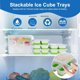 thumbnail image 4 of Bandejas para Cubitos de Hielo Weftnom Paquete de 4 de Silicona con 56 Cubos y Tapas, 4 of 6