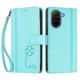 thumbnail image 3 of Funda Cartera Trébol para Xiaomi Poco C71 4G con Ranuras Tarjetas y Carga Inalámbrica Verde menta, 3 of 6