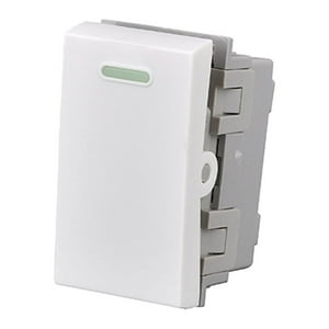 Genérico - Modulo Interruptor 9/24 10A 250V Diseño Simple Blanco