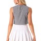 thumbnail image 3 of INSPIRE CHIC Blusa sin mangas de mujer para el regreso a clases, estilo vintage de verano, tops de cuadros XL Negro, 3 of 5
