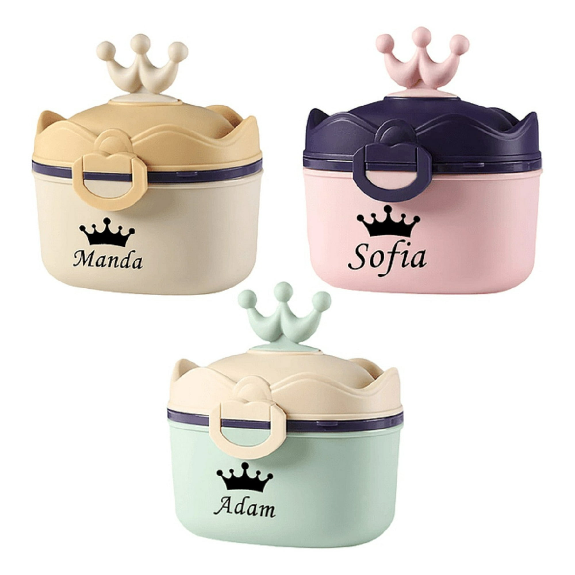 Genérico - Set 3 Contenedor Formula Leche Portatiil Compacto Bebes Lau