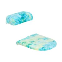 Bothyi - Almohadilla Para Asiento De Inodoro, Fácil De Limpiar, Flexible, Cómoda Para Viajes, Apartamentos Y Hogares, Azul Y Verde.