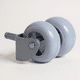 thumbnail image 2 of Rueda Doble Para Camas Cic, Flex - Sin Frenos (Gris), 2 of 3