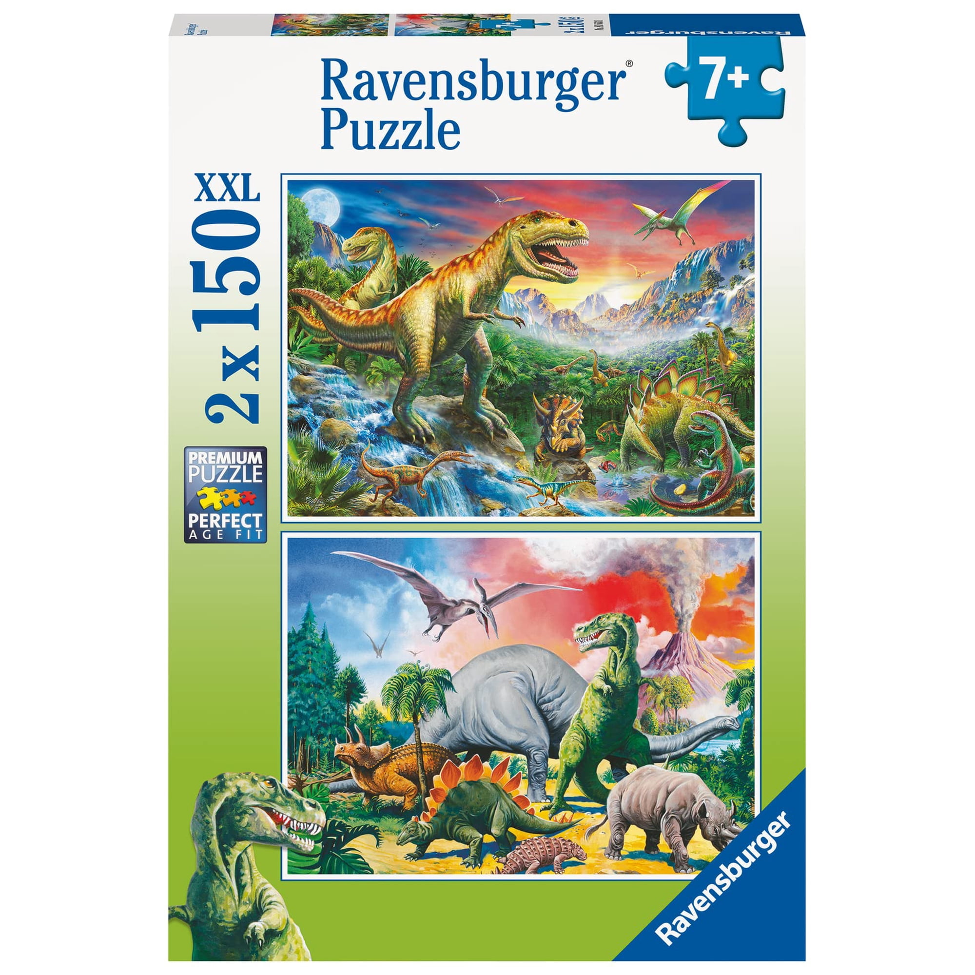 Rompecabezas Ravensburger Con Dinosaurios, 150 Piezas, Paquete De 2 Unidades, Más De 7 Años