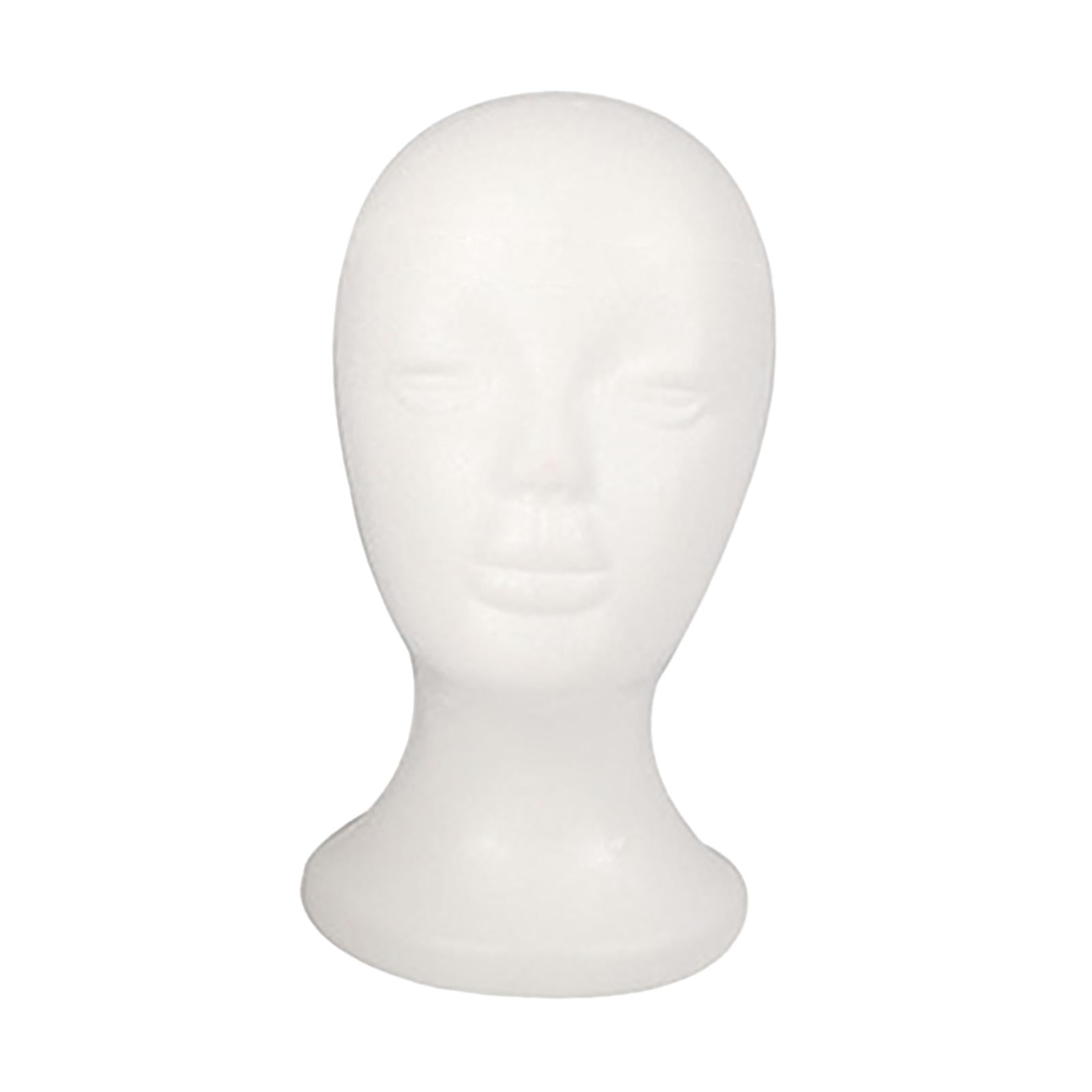 Magideal - Cabeza De Maniquí Peluca De Cabeza De Maniquí Bufanda Ligera Estable Blanca Soporte De Joyería Soporte De Postizo Para Joyería Salón De Peluquería En Estilo C