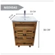 thumbnail image 4 of Mueble Vanitorio 50x40 cm Rustico Con Lavamanos Y Grifería ¡Listo para Instalar!, 4 of 6