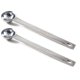 thumbnail image 1 of Cucharas medidoras RSVP International 10 cm plateadas (paquete de 2), 1 of 1