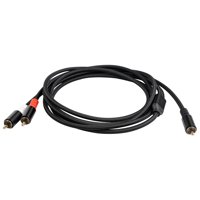 Magideal - Cable De Subwoofer 2Rca, Divisor En Y, Cable Estéreo, Conector Estéreo Para Auriculares De Sonido En Hogar, Transmisión , Dvd, Tv, , 1 M 1M