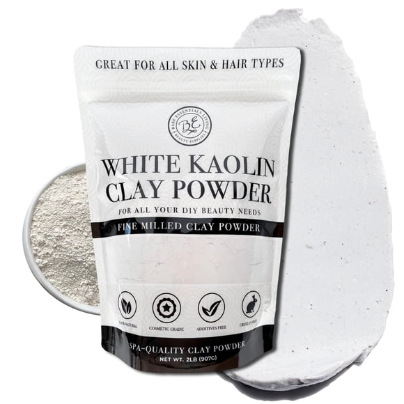 Clay Powder Bare Essentials Living White, caolín, 1 kg