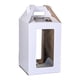 thumbnail image 3 of Caja alta para tartas, almacenamiento portátil de alimentos, caja multiusos para tartas con ventana para aniversario, fiestas y bodas , blanco blanco 25cmx25cmx30cm, 3 of 5