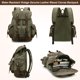 thumbnail image 3 of Mochila HuaChen Vintage de Cuero Crazy Horse y Lona Encerada 28.5L Verde, 3 of 8