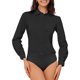 thumbnail image 1 of INSPIRE CHIC Camisa de Trabajo para Mujer con Botones, Cuello con Solapa, Manga Larga, Talla M, Negro, 1 of 6