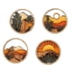 thumbnail image 5 of 4 Piezas De Letreros De Madera Para Decoración De Pared Con Paisaje Bohemio Para Cocina, Estudio, Sala, Apartamento, Estilo B, 5 of 5
