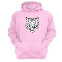 Genérico - Polerón Canguro Tigre Rosa Talla S Unisex