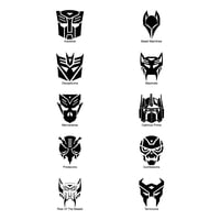 Rienda Libre - Sticker Transformers Decepticons Optimus Prime Auto Suv