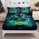 thumbnail image 1 of Fitted Sheet Set Sword-Wielding And Embark on a Mysterious Adventure with Skeleton Lanterns Pattern Mattress Protector Elastic Design Bed Sheet Fits Perfectly C, 1 of 1