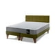 thumbnail image 2 of Cama Europea Zen Best 2 Plazas Colchon Resortes Base Dividida + Respaldo Tela Verde, 2 of 6