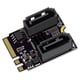 thumbnail image 1 of Tarjeta De Expansión M2 A SATA 3.0 WiFi PCIe 3.0 A+E Para Computadoras PC, 1 of 5