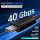 thumbnail image 2 of Cable Thunderbolt 4 ACASIS de 2 m, 40 Gbps, transferencia de datos de 100 W PD, 2 of 9