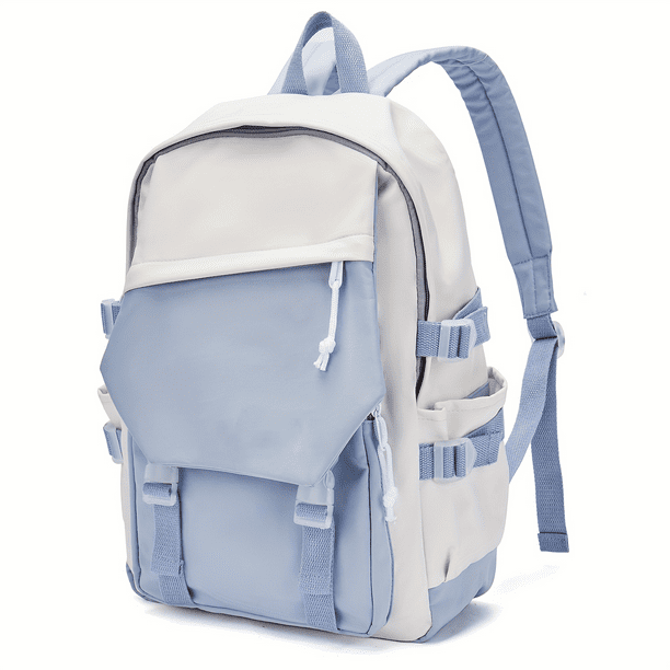 Stylish & Waterproof Preppy Backpack - Perfect for School, Travel & Commuting!