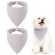 thumbnail image 1 of Uxcell Bandanas Triangulares para Perros con Botón, Suave Bufanda para Mascotas Cómoda Babero Triangular Lavable Ajustable (Tela, 2 Piezas, Taro Púrpura) para Cachorros Pequeños y Medianos, 1 of 7