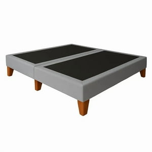 Vitelio - Bases De Cama King Gris Lino 200X180Cm