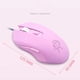 thumbnail image 4 of Ratón para juegos con clic silencioso, retroiluminado, óptico, ergonómico, con cable USB, 2400 DPI, 6 botones, 4 disparos, para PC, portátil, escritorio, Mac (rosa), 4 of 7