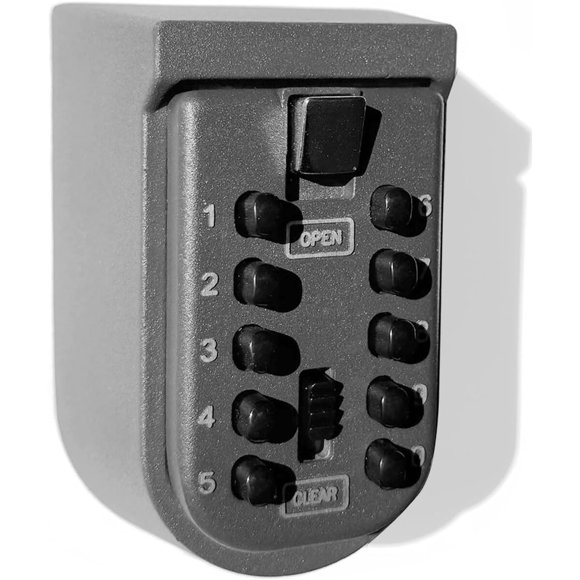 Key Lock Box for Outside Wall Mount, Waterproof Spare Key Storage