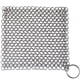 thumbnail image 1 of Limpiador de hierro fundido, depurador, depurador de 7" x 7" de acero inoxidable, limpiador de sartenes de cadena para hierro fundido, hornos holandeses precurados, sartenes para wafleras, 1 of 6