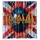thumbnail image 1 of Cortina de ducha Def Leppard, juego de cortinas de baño con ganchos, tamaño 66 x 72 pulgadas, 1 of 3