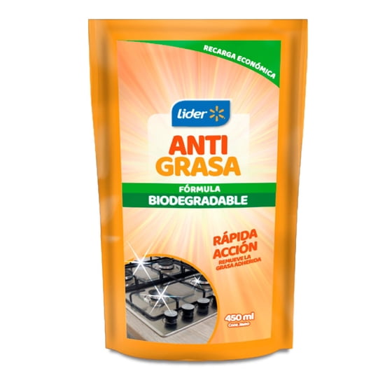 Limpiador Antigrasa Líquido Doypack 450 ml Lider