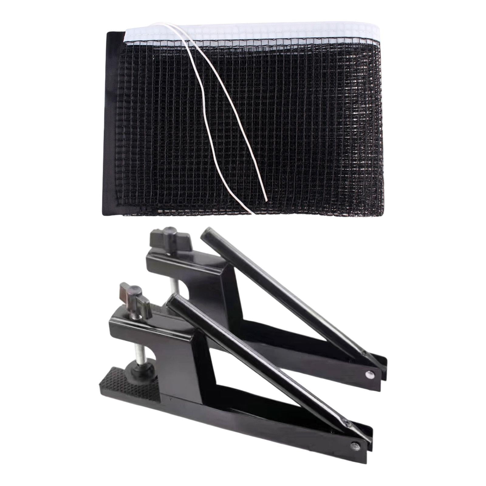 Magideal - Juego De Postes Para Red De Tenis De Mesa, Red De Pong Con Abrazaderas, Accesorios Para Mesa De Juego, Malla De Práctica Para Competición De Ejer