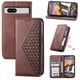 thumbnail image 4 of Funda Flip FOXDOCK para Google Pixel 7A , Estilo Billetera con Diseño Rombo, Correa de Mano y Soporte, Uso Diario, 4 of 6