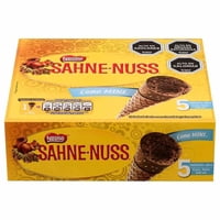 Helado Cono Mini Sabor Chocolate Y Almendra Caja 5 Un Sahne Nuss