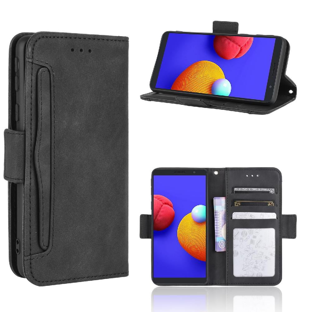 Foxdock - Funda Cartera Magnética Para Samsung Galaxy A01 Core- Tarjetero Desmontable, Cuero Pu, Soporte