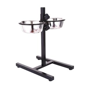 Ioensy - Cuencos Elevados Ajustables Para Mascotas, Comedero Para Gatos, Gatitos, Cuencos De Agua Y Comida Elevados, 17Cm X 6Cm