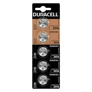 Pack 5 Pilas Cr 2016 Duracell Lithium