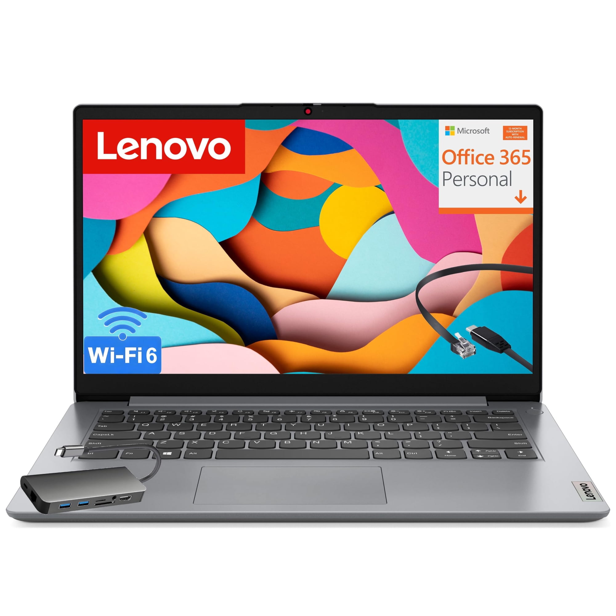 Ordenador Portátil Lenovo Ideapad 1i 14 Pulgadas Intel Celeron 8 Gb Ram 128 Gb Ssd