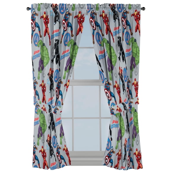 Cortinas Jay Franco 107 cm Gris Avengers (2 piezas)