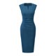 thumbnail image 2 of INSPIRE CHIC Vestido de Tubo para Mujer Regreso a Clases Atuendo de Maestra Vestido Profesional de Oficina sin Mangas Azul Lago XL, 2 of 6