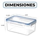 thumbnail image 2 of 3 Taper Contenedor Hermético Plástico 2500ml Comida Almuerzo, 2 of 10