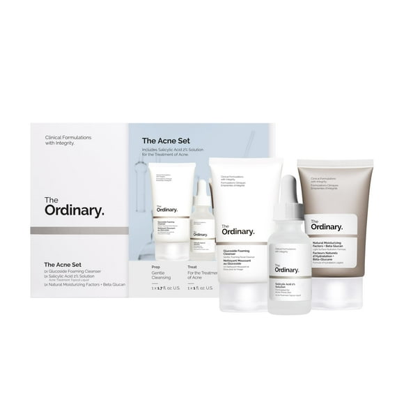 Set Cuidado de la Piel The Ordinary Acne 3-Step 2% Ácido Salicílico