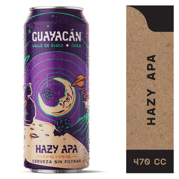 Cerveza Hazy Apa 4.9° Lata, 470 ml