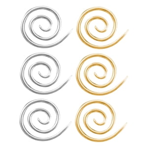 Magideal - 6 Piezas De Agujas De Tejer Con Cable En , Diámetro De 4 Cm, Artesanía De Bricolaje, Circular Práctica, De Material Acero Inoxidable Para Coser