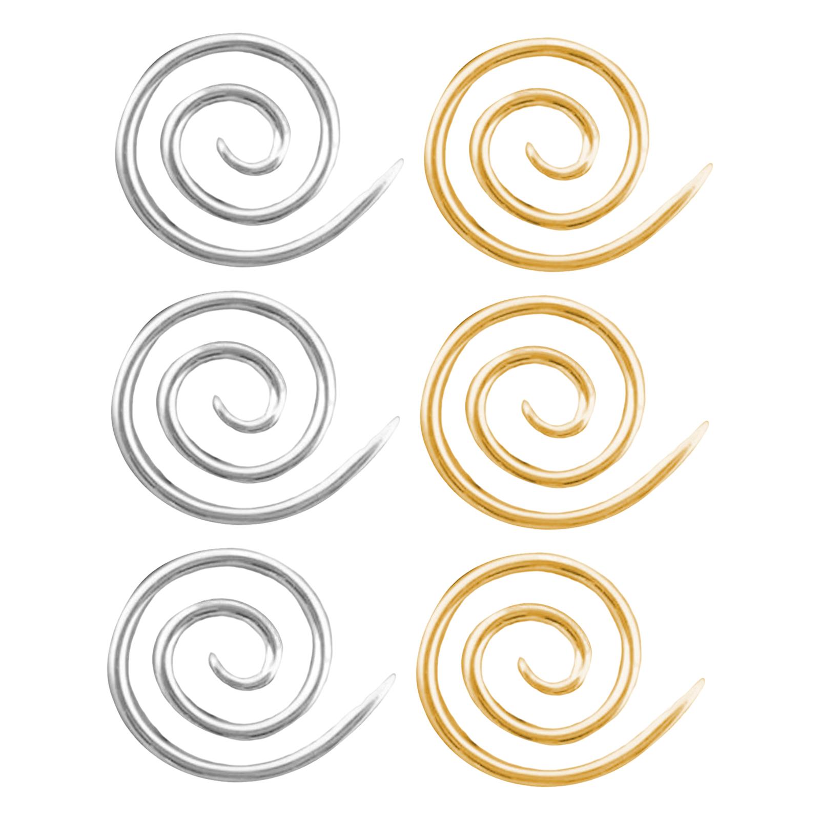 Magideal - 6 Piezas De Agujas De Tejer Con Cable En , Diámetro De 4 Cm, Artesanía De Bricolaje, Circular Práctica, De Material Acero Inoxidable Para Coser