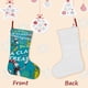thumbnail image 3 of Dr. Seuss Tema: Calcetines de Navidad, fino lino blanco para colgar en escaleras y chimenea, decoración navideña para el hogar, regalo de Navidad.54cm×38cm, 3 of 5