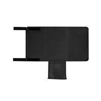 Ioensy - Reposapiés Para Vuelos De Avión, Funda Para Asiento De Hamaca, Extensor De Asiento De Avión Compacto, Color Negro