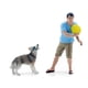 thumbnail image 1 of Figurina American Diorama 23889 Hombre/Perro a escala 1:18 Azul/Amarillo/Verde, 1 of 5