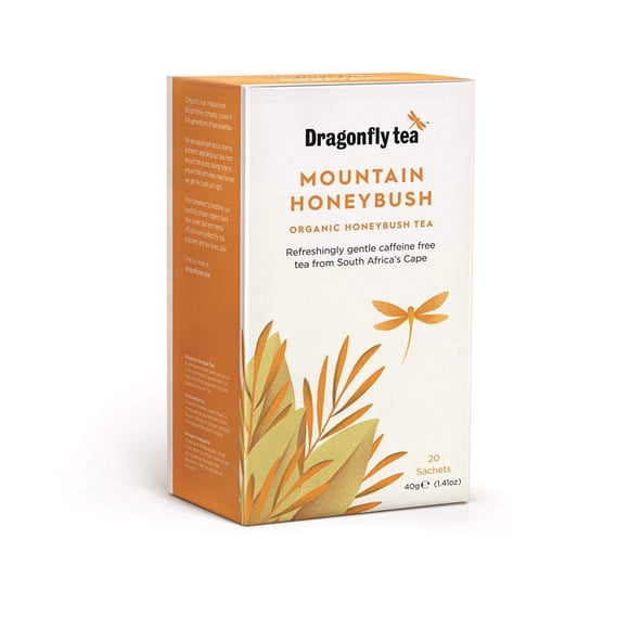 Té Dragonfly Honeybush de Montaña con Miel Orgánico 20 sobres